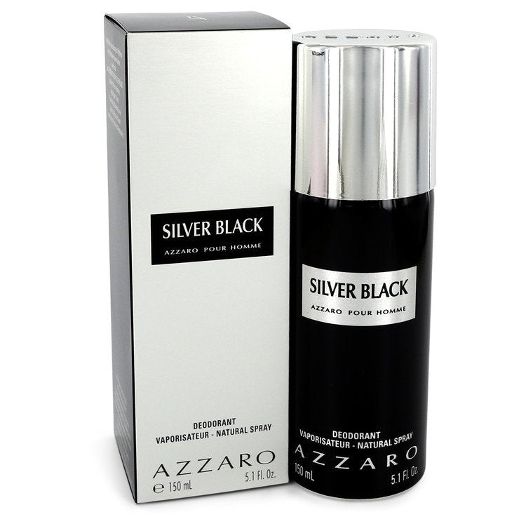 Silver Black Deodorant Spray By Azzaro